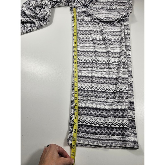 Nautica size XL fleece 2 piece sleep lounge set w/ pockets SOFT EUC fair isle ^ - Picture 5 of 8